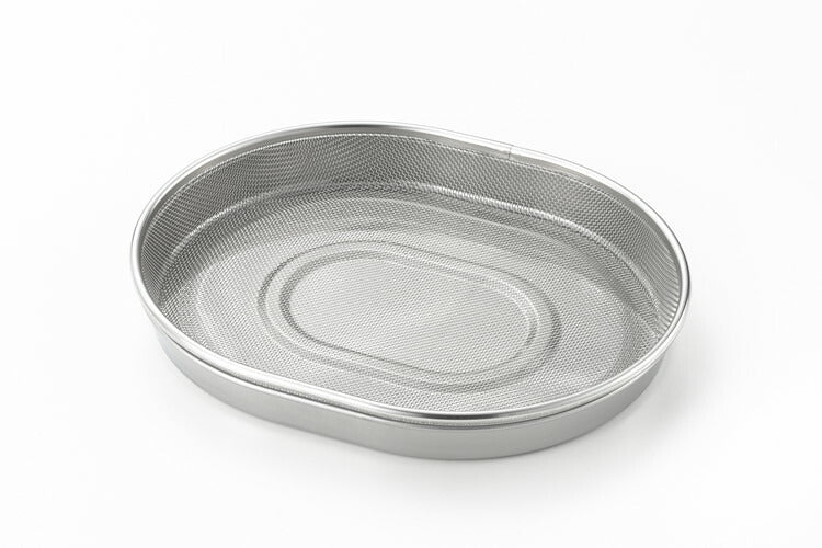 ヨシカワ 日本製 食道楽 小判型ザル&トレーセット SJ3200 Yoshikawa