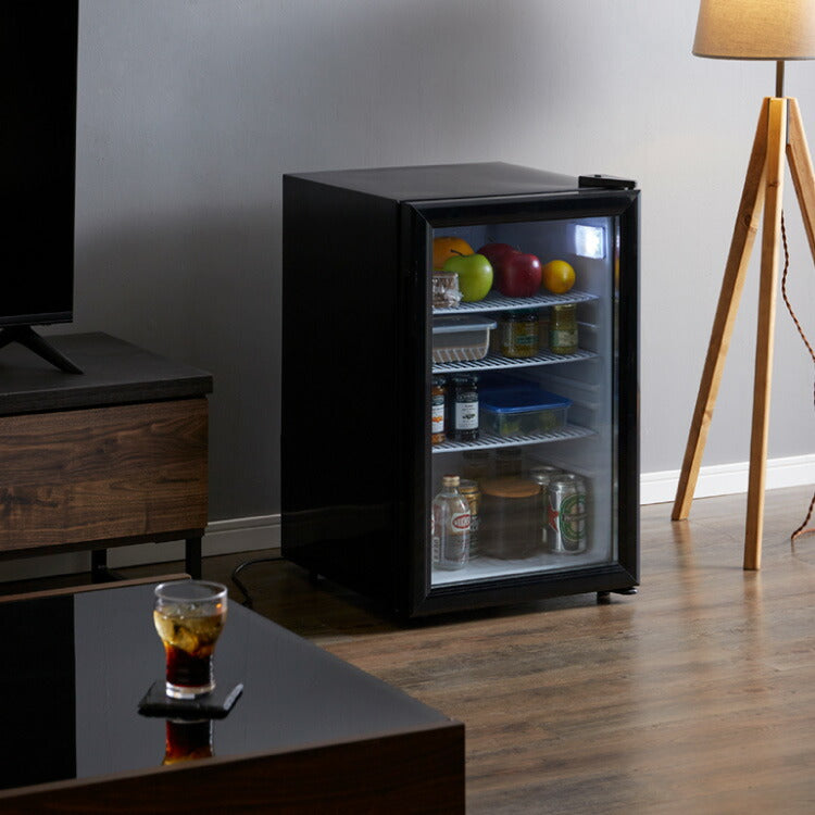 simplus シンプラス ディスプレイ冷蔵庫 68L SP-68DSL ショーケース仕様 冷蔵庫 店舗 業務用 家庭用 ガラス サブ【メーカー保証1年】