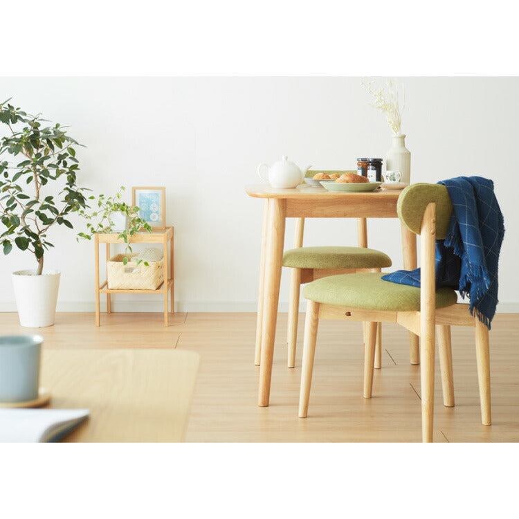 ダイニングテーブル 75×75cm 正方形 単品 丸みなデザイン 2人掛け 天然木 無垢材使用 ダイニング テーブル カフェテーブル 食卓テーブル 作業台 ワークテーブル ナチュラル 木製 おしゃれ