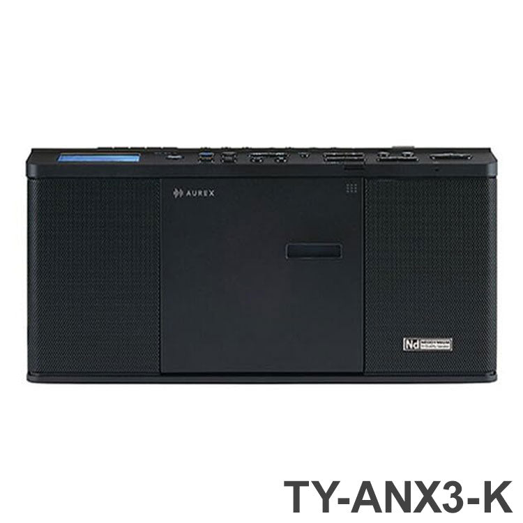 ラジカセ TOSHIBA TY-ANX3-K 東芝 SD USB CDラジオ ブラック AUREX ワイドFM対応 Bluetooth対応 オーレックス