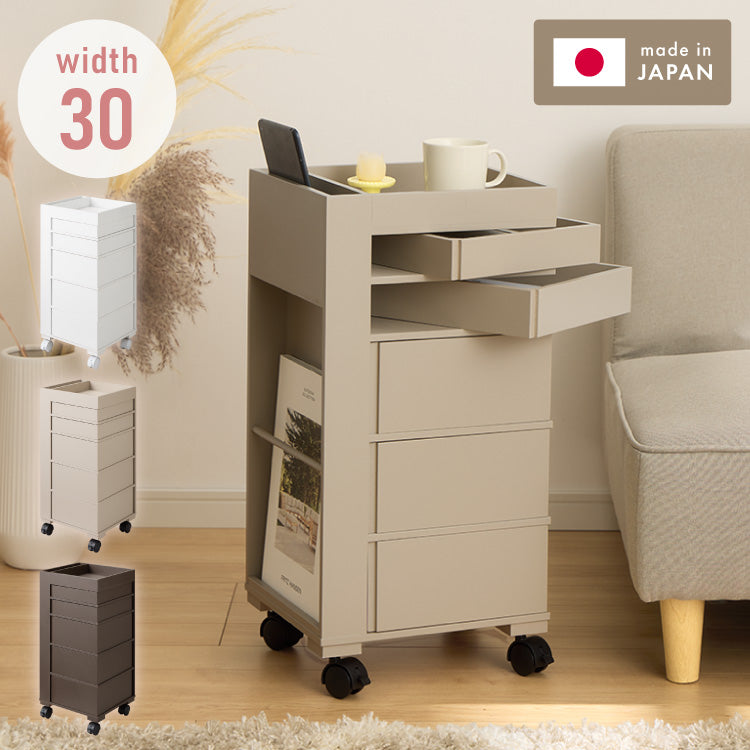 日本製 ワゴン キャスター付き おしゃれ 5段トレイ キッチンワゴン 回転 回転式 キッチン収納 ラック サイドワゴン キッチン コスメ ワゴン ドレッサー ネイル 韓国 インテリア 完成品(代引不可)