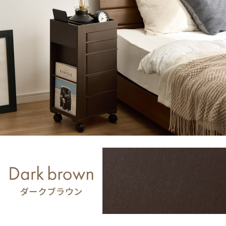 日本製 ワゴン キャスター付き おしゃれ 5段トレイ キッチンワゴン 回転 回転式 キッチン収納 ラック サイドワゴン キッチン コスメ ワゴン ドレッサー ネイル 韓国 インテリア 完成品(代引不可)