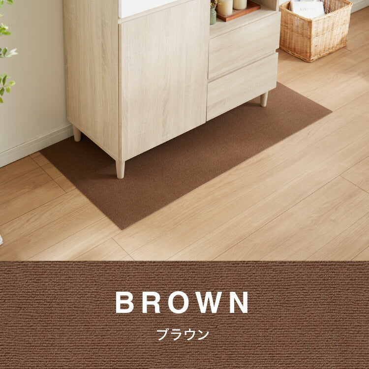 サンコー おくだけ吸着 日本製 床保護マット 60×120cm 厚さ4mm 撥水 はっ水 マット ロングマット カットできる 床暖房可 消臭 ペット用 犬 猫 いぬ ねこ