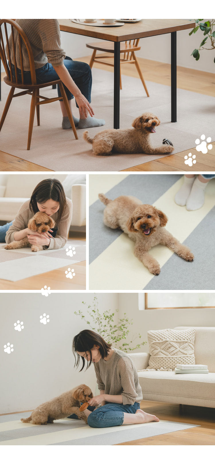 SankoPet 日本製 ペット用 ロングマット 60×240cm 撥水 滑り止め ズレない ロング マット おくだけ吸収 床暖房対応 洗える 洗濯可 はっ水 防水 無地 床暖 対応 国産 犬用 猫用 サンコーペット