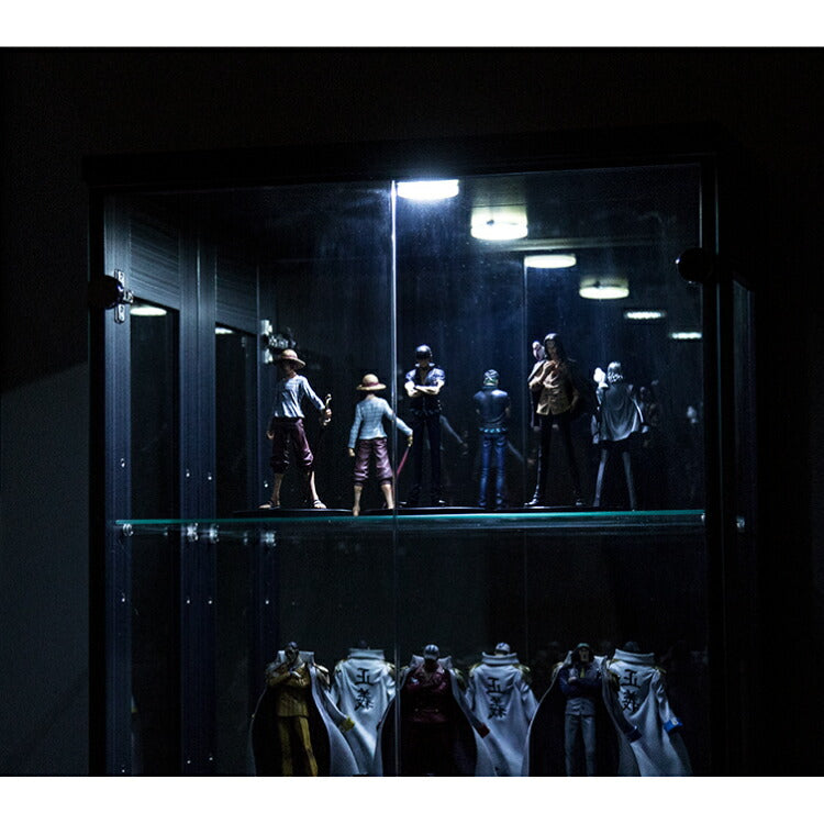 サラ60 ハイタイプ コレクションラック フィギュアケース コレクションケース コレクションボード 幅60cm 高さ180cm 奥行30cm 木製 ホワイト ブラック ブラウン ガラス棚 飾り棚 キュリオケース（代引不可）