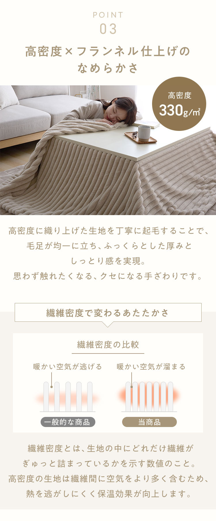 mocone もこもこストライプこたつ布団 長方形 185×235cm こたつ布団 モコモコ ストライプ ふわふわ とろとろ ラビットファー 炬燵 コタツ 冬用 節電 あったか 暖かい かわいい 韓国 おしゃれ