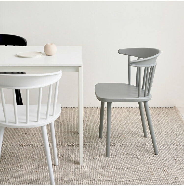 roomnhome ダイニングチェア AP CHAIR 椅子 背もたれ オフィスチェア モダン リビングチェア おしゃれ リモートワーク ワンルーム くすみカラー ベージュ グレー(代引不可)