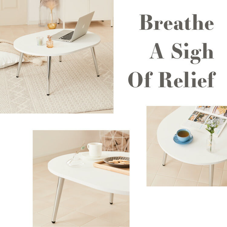 【roomnhome×リコメン堂】ローテーブル 80cm クローム脚 おしゃれ 韓国インテリア 高さ42cm 耐荷重約20kg センターテーブル【限定商品】かわいい シンプル インテリア モダン(代引不可)