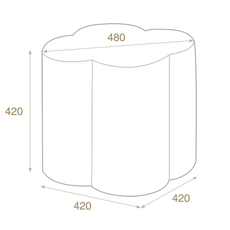 roomnhome クロ-バー スツール ブークレ ミニマル モダン おしゃれ 滑り止め クッション インテリア ドレッサースツール カフェ 寝室 リビング ドレスルーム 椅子 チェアー