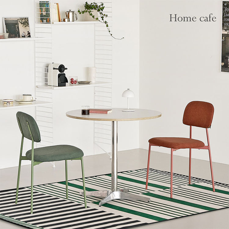 roomnhome デンバーファブリックチェア 椅子 背もたれ モダン リビングチェア ダイニングチェア 食卓椅子 インテリアコーディネート おしゃれ 北欧 シンプル ワンルーム スチールフレーム(代引不可)