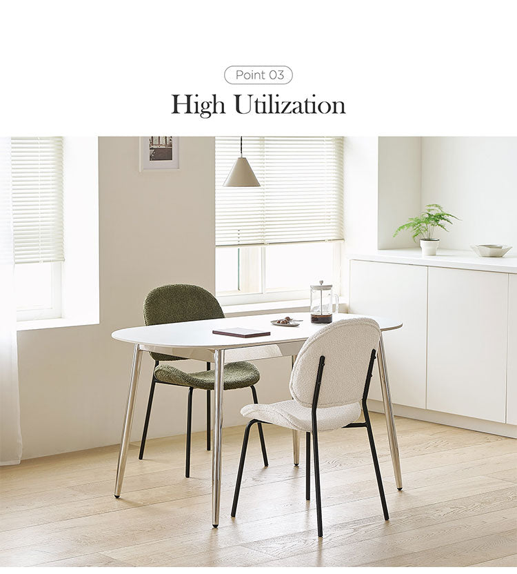 roomnhome 体圧分散 ダイニングチェア ホッパーベントブークレチェア 椅子 背もたれ モダン リビングチェア ダイニングチェア 食卓椅子 ブークレ生地 インテリアコーディネート おしゃれ(代引不可)