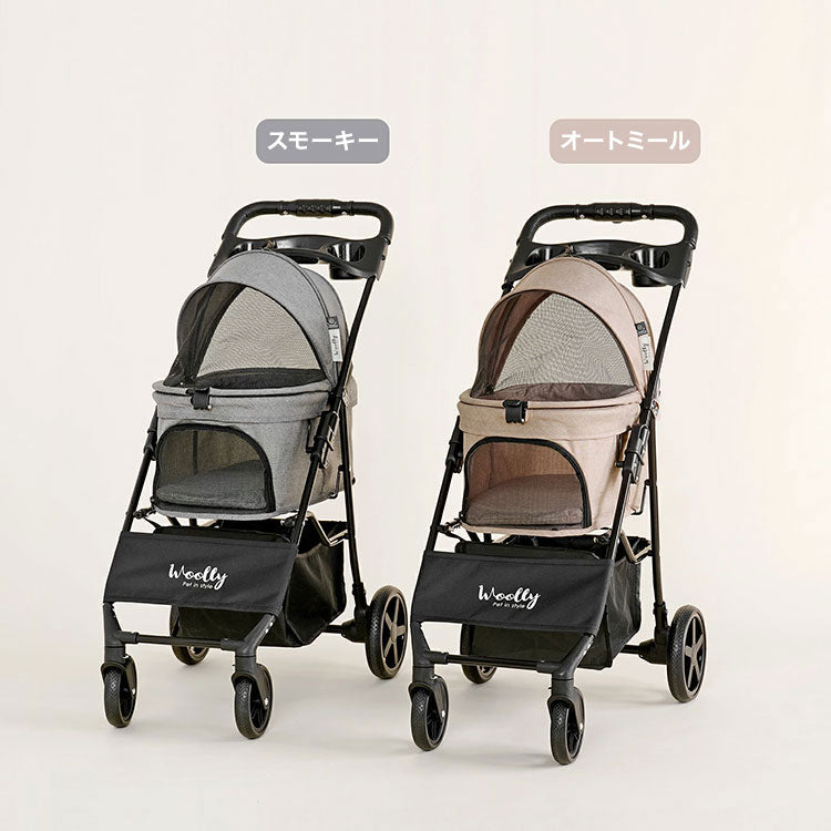 Woolly Pet in style EASY ペットカートver.2 フォールディング 一体型 犬用 ペットキャリー 折りたたみ 多頭 犬カート 小型犬 中型犬 ペット用カート ペットとお出かけ(代引不可)