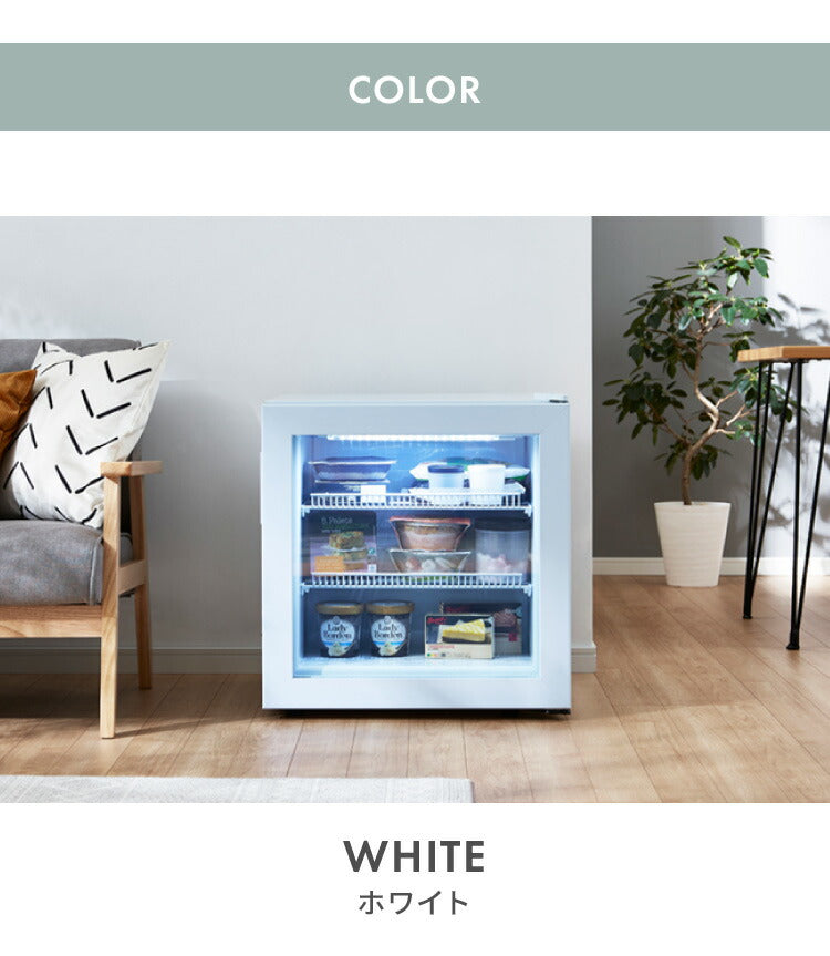 simplus シンプラス ディスプレイ冷凍庫 55L SP-55DSLF ショーケース仕様 冷凍庫 店舗 業務用 【メーカー1年保証】