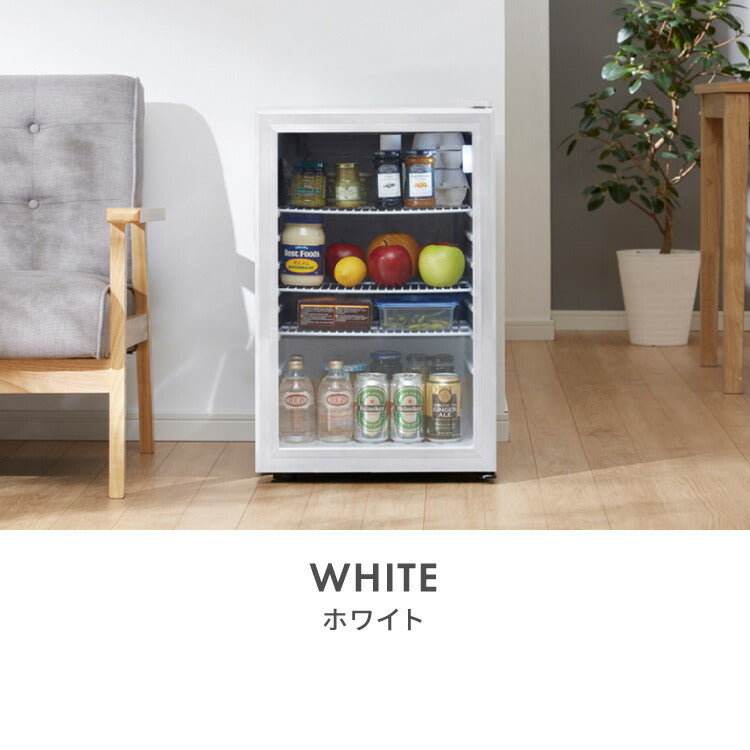 simplus シンプラス ディスプレイ冷蔵庫 68L SP-68DSL ショーケース仕様 冷蔵庫 店舗 業務用 家庭用 ガラス サブ【メーカー保証1年】