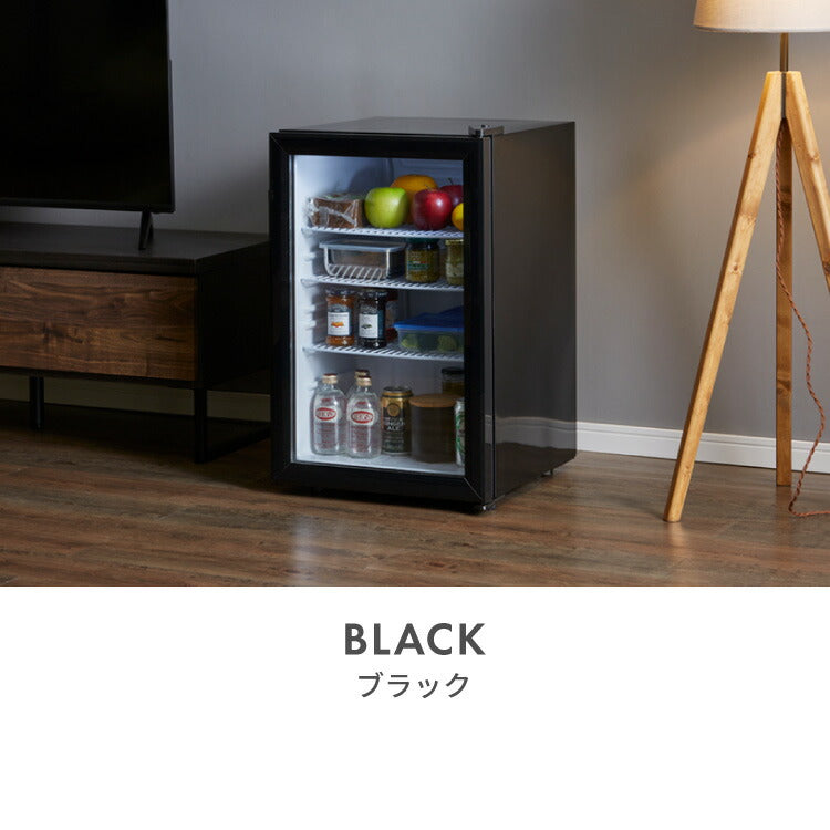 simplus シンプラス ディスプレイ冷蔵庫 68L SP-68DSL ショーケース仕様 冷蔵庫 店舗 業務用 家庭用 ガラス サブ【メーカー保証1年】