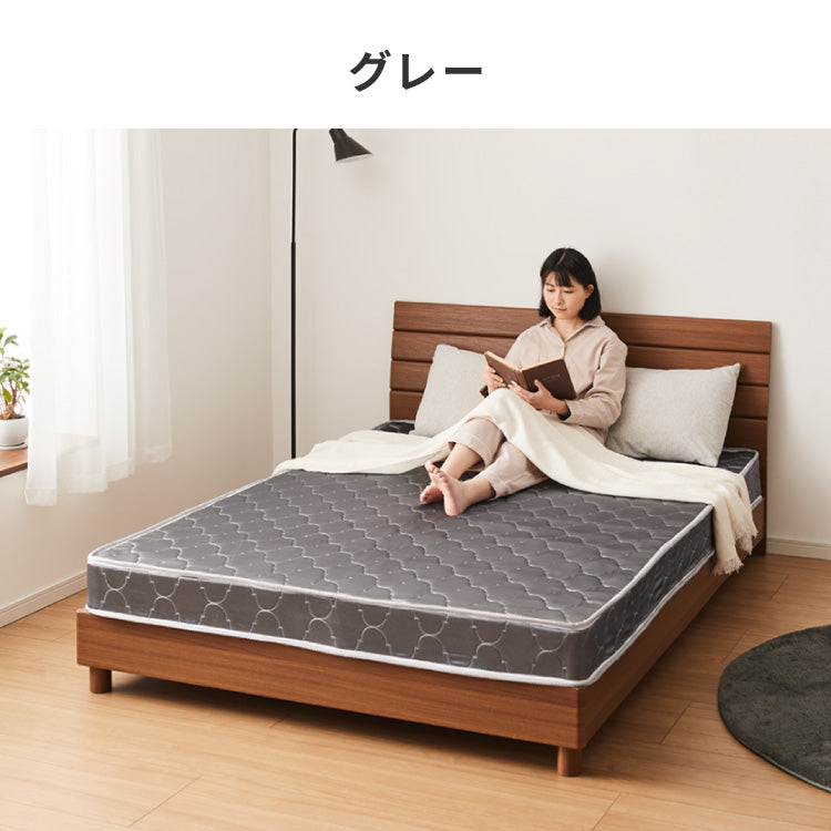 ボンネルコイル マットレス キング 厚さ14cm 圧縮梱包 ホワイト 通気性 硬め ベッド ボンネルコイルロールマットレス ボンネル コイル スプリング ベッドマット マット 厚み14cm ロール梱包