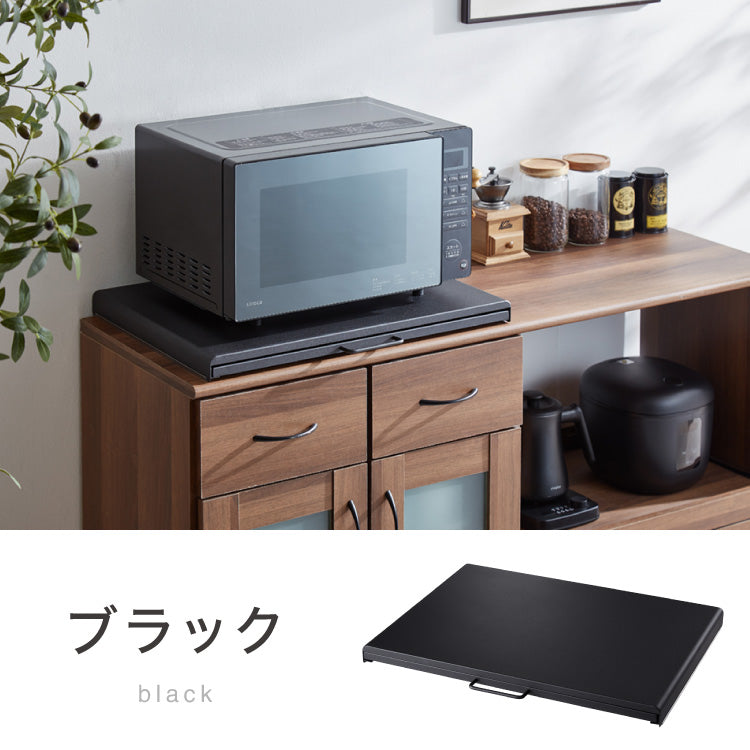 スライド式 レンジ下トレー 幅55cm スチール製 スライドテーブル レンジ下 トレー キッチン家電下スライドテーブル 引き出し スライドトレー 炊飯器 トースター 時短 スライド収納 台 省スペース