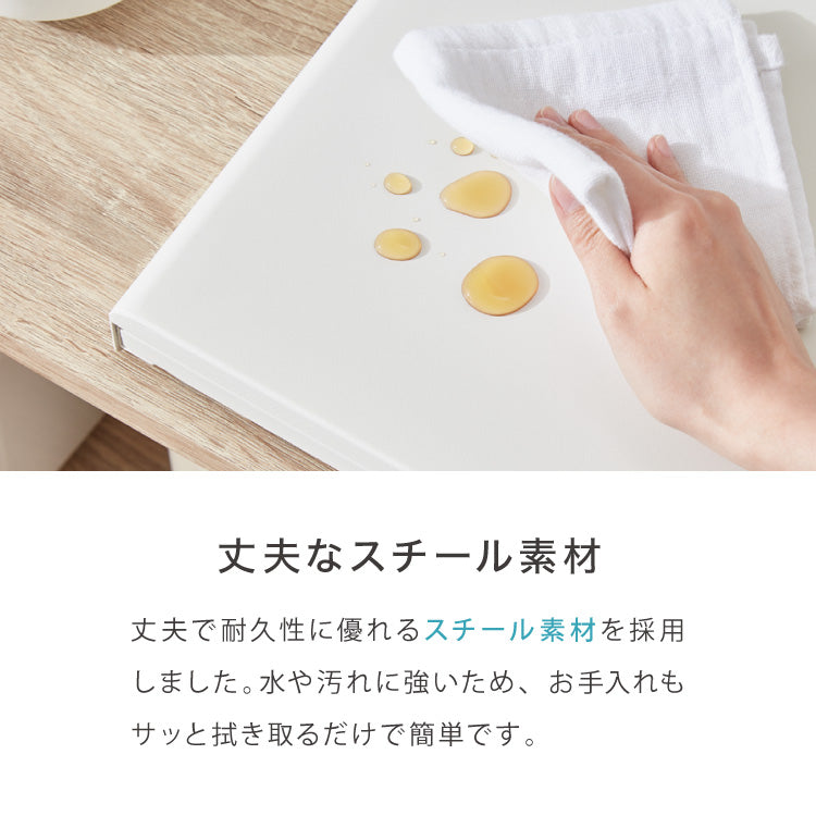 スライド式 レンジ下トレー 幅55cm スチール製 スライドテーブル レンジ下 トレー キッチン家電下スライドテーブル 引き出し スライドトレー 炊飯器 トースター 時短 スライド収納 台 省スペース