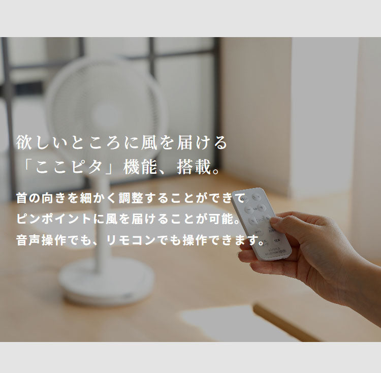 【音声操作対応】シロカ サーキュレーター扇風機 SF-V251 DCモーター 30cm羽根 風量8段階 自動首振り リモコン付き タイマー機能付き 静音 おやすみモード対応 ホワイト ダークグレー siroca