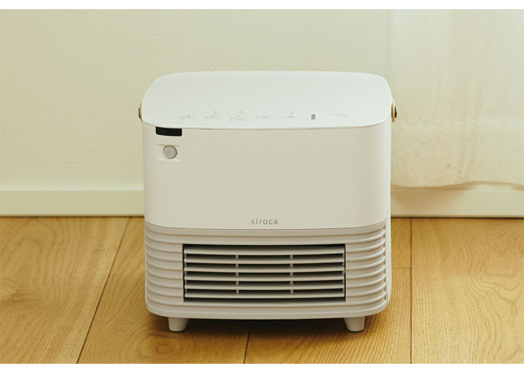シロカ 人感センサー付き 大風量セラミックファンヒーター SH-CF131 siroca ホワイト