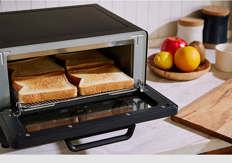 siroca オーブントースター ST-211K 4枚焼き 広々 ムラなし ヒーター上下4本 お手入れ簡単 タイマー最大30分 80~250度 ブラック シロカ