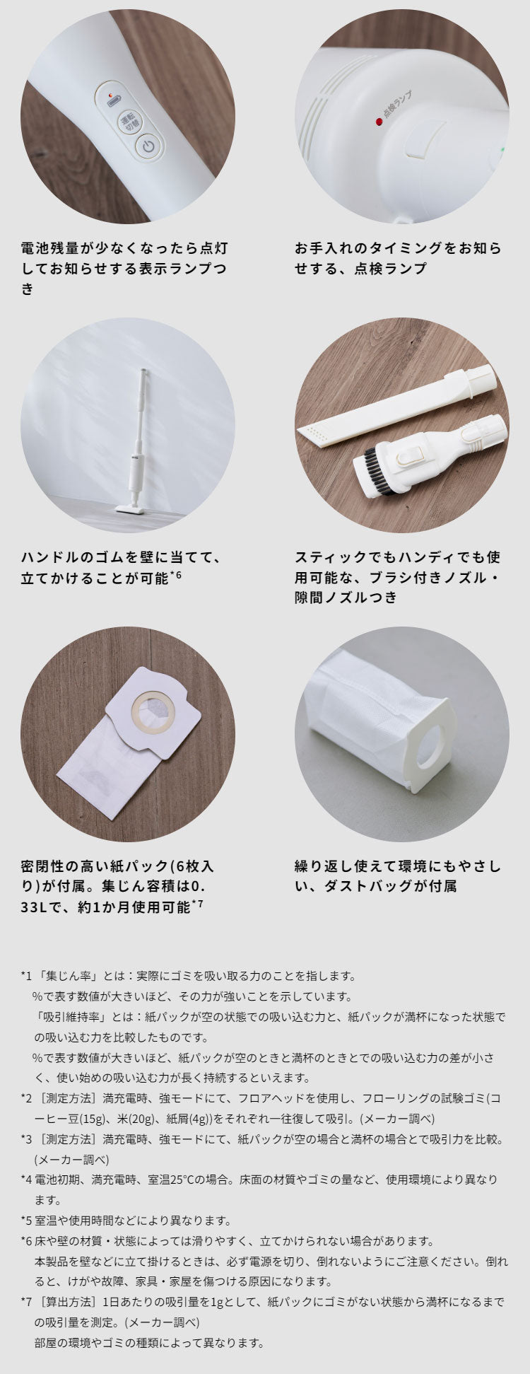 siroca 紙パック式 コードレス スティッククリーナー らくらクリーナー SV-SK151W 触れずにポイ パワフル吸引 集じん シロカ ホワイト