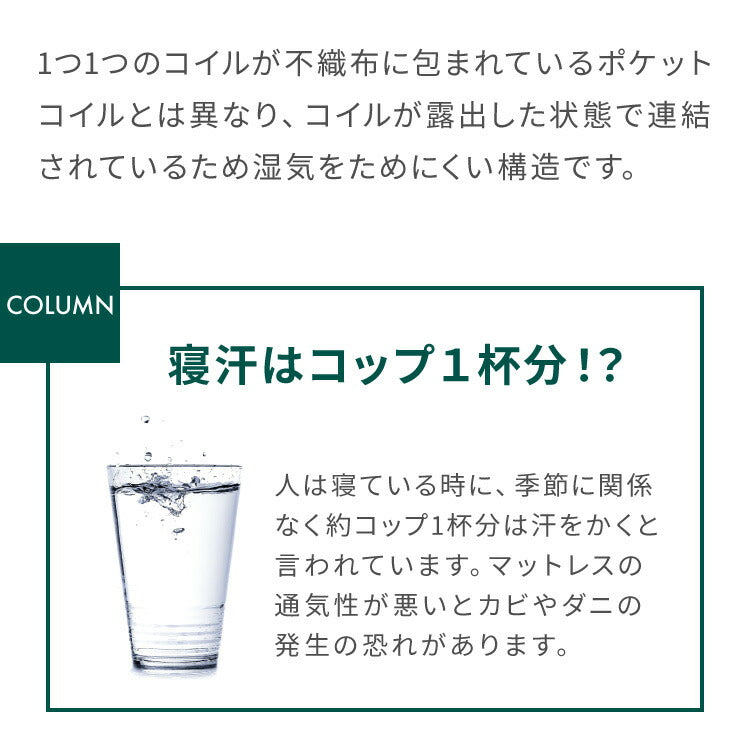 ボンネルコイル マットレス ダブル マット 三つ折り ボンネルマット スプリングマット ベッドマット 3つ折り 折りたたみ ボンネルマット スプリングマットレス 硬め 高品質