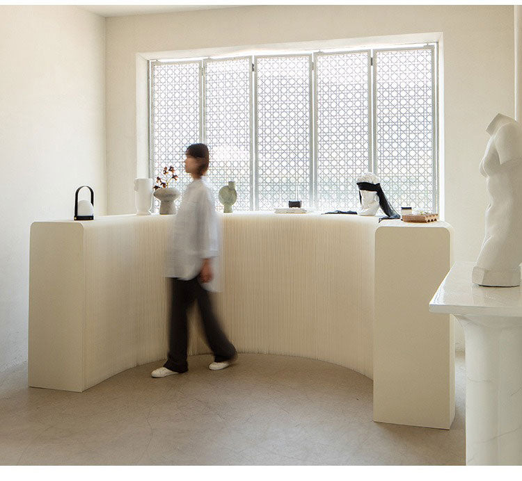 ペーパーシェルフ 折りたたみ H70×D38×W300cm 伸縮式 紙製 ハニカム構造 耐荷重50kg 撥水加工 クラフト紙 ナチュラル ブラック ホワイト レッド おしゃれ 北欧 モダン 陳列台 展示台 飾り棚(代引不可)