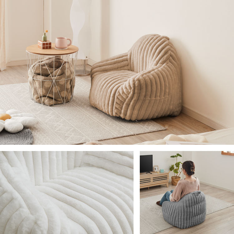 【roomnhome×リコメン堂】子供用 肘付き ふわふわ ローソファ フロアソファ 1人掛けソファ 60×60×55 クッション ソファクッション 韓国 インテリア