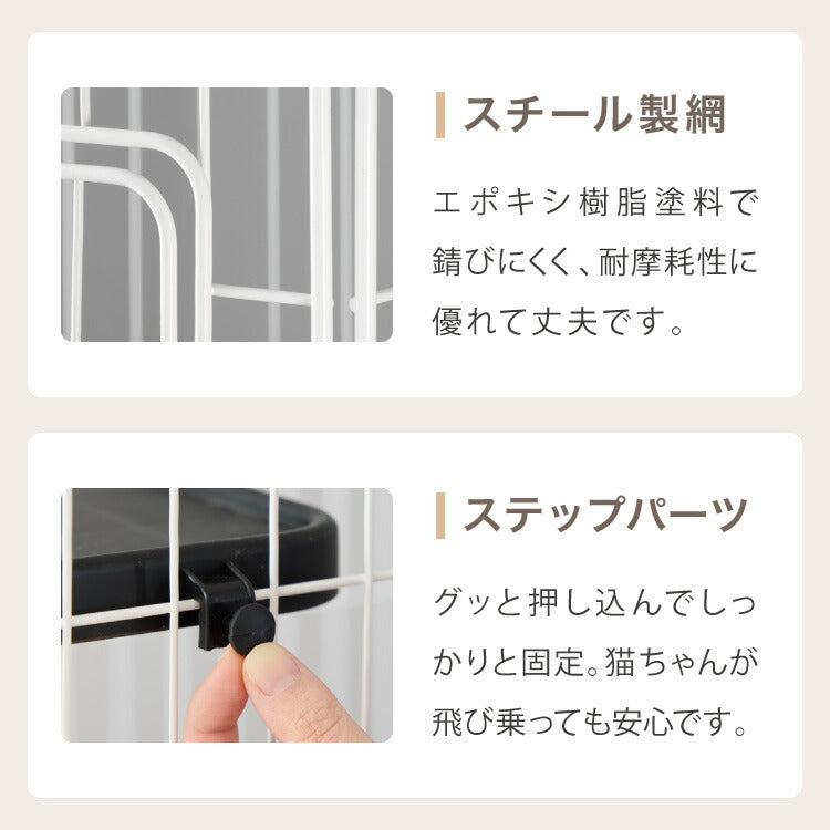 猫 ケージ 1段 おしゃれ スリム コンパクト キャスター付 脱走防止 お手入れ簡単 ペットケージ キャットケージ キャット ケージ キャットハウス ペットハウス 室内 屋内 保護 保護猫 ハウス