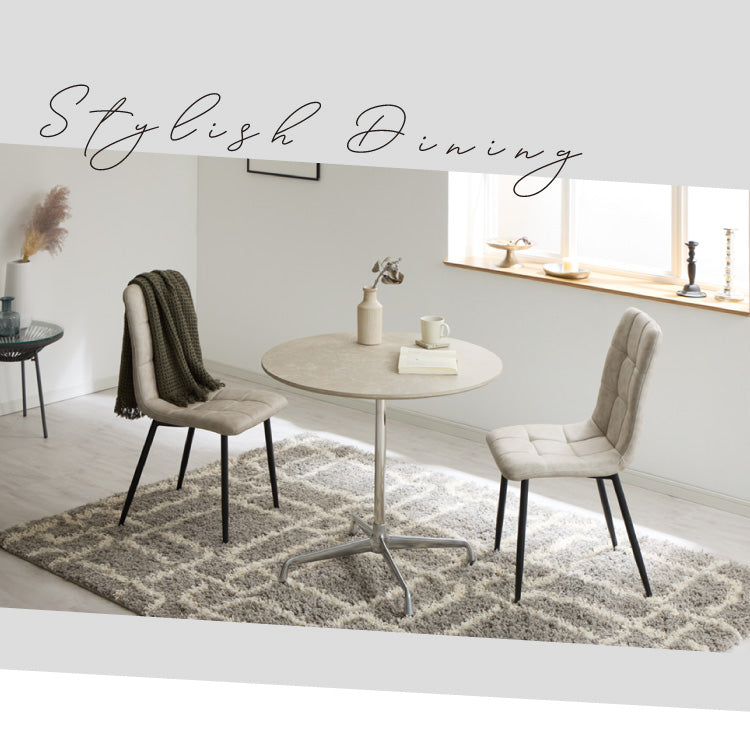 カフェテーブル 丸 直径60cm 円形 クロスレッグ 十字脚 ホワイト ベージュ ブラック スチール ミッドセンチュリー モダン 韓国 シンプル 丸テーブル ダイニングテーブル 一人暮らし 組立簡単