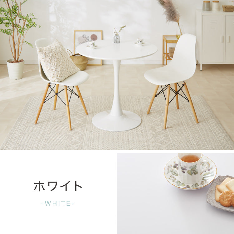 ダイニングテーブル 丸テーブル 白 幅60cm 組み立て簡単 お手入れ簡単 円形 スチール MDF ホワイト 省スペース コンパクト 2人用 3人用 おしゃれ 北欧 一人暮らし 韓国インテリア カフェテーブル  大理石色