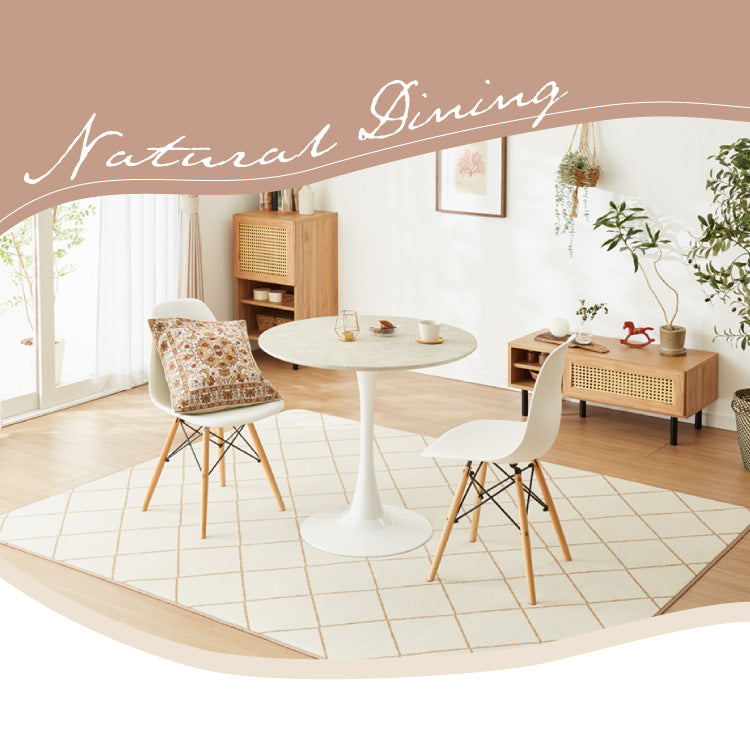 ダイニングテーブル 丸テーブル 白 幅60cm 組み立て簡単 お手入れ簡単 円形 スチール MDF ホワイト 省スペース コンパクト 2人用 3人用 おしゃれ 北欧 一人暮らし 韓国インテリア カフェテーブル  大理石色