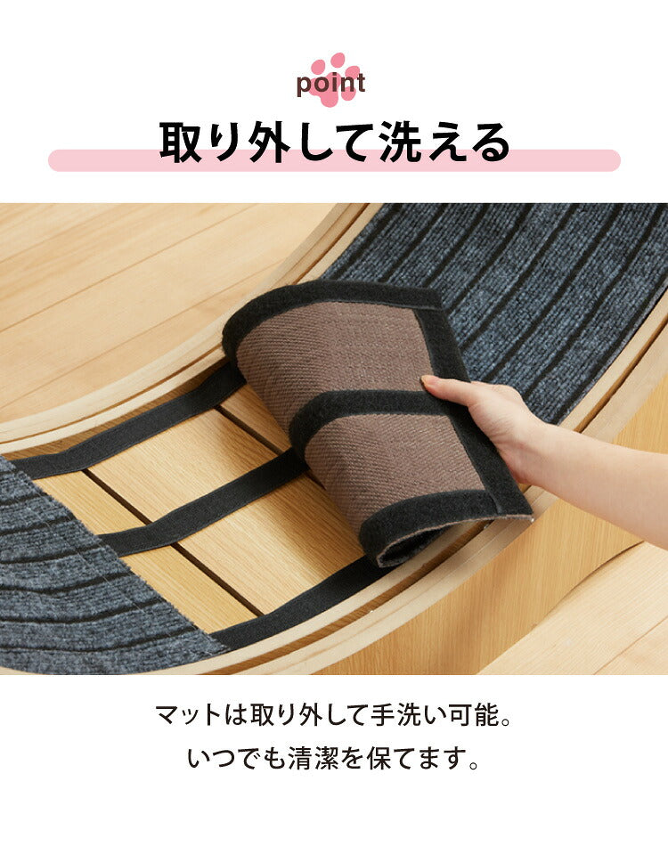 猫用 キャットホイール 大型 直径100cm ストッパー付き小型犬対応 安全設計 運動不足解消 ダイエット ストレス発散 健康 エクササイズ ナチュラル キャットラン ランニングホイール キャットウォーク 猫用ルームランナー 回し車 室内遊具