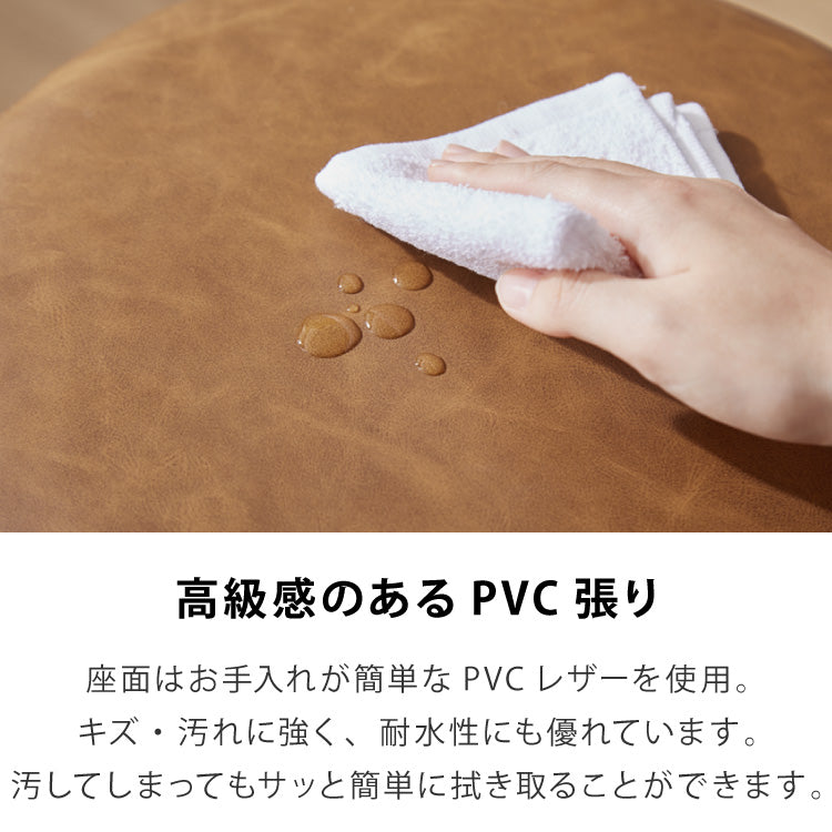 昇降式スツール 2脚セット キャスター キャスター付き シンプル 回転椅子 チェア キャスター付き椅子 スツール 椅子 昇降 クッション 作業 丸椅子 コンパクト 美容室 カットチェア ネイル サロン