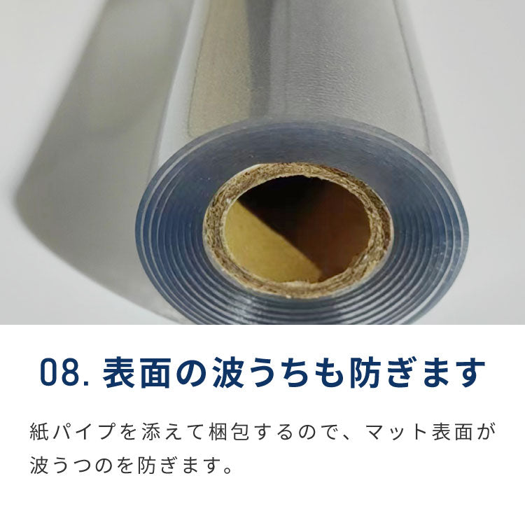 キッチンマット 100×240cm クリア 透明 1.5mm厚 大判 PVC 撥水 床暖房対応 収納 シンプル 床保護シート おくだけマット PVCキッチンマット キッチンマット クリアマット ソフト 台所 キッチン ダイニング