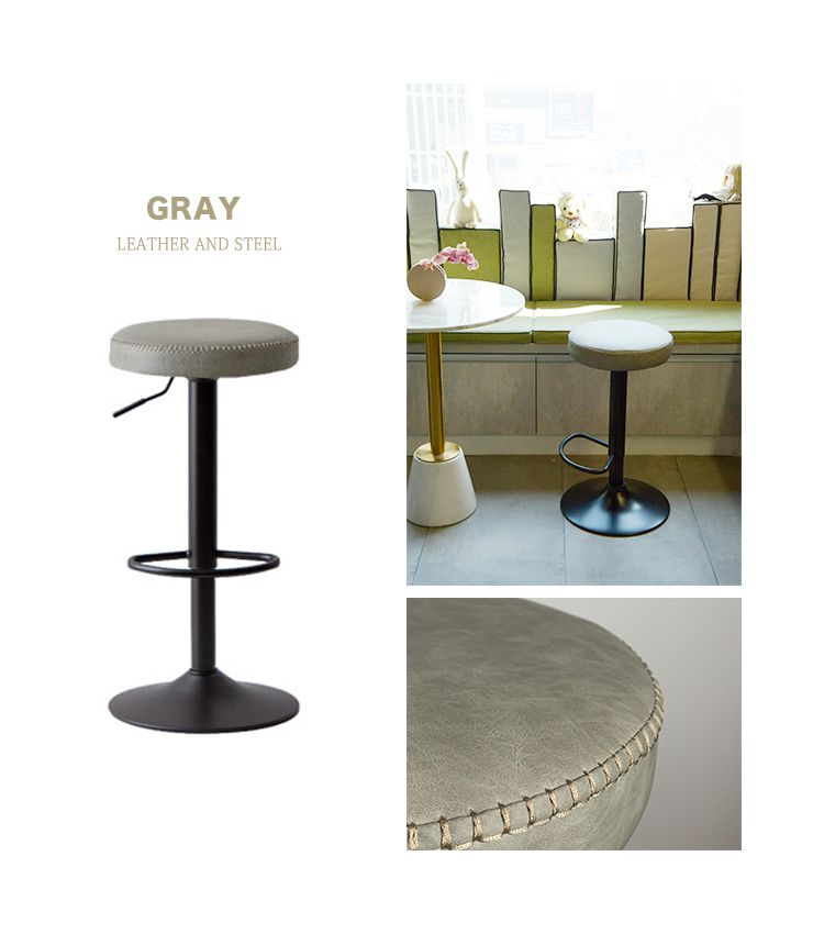 カウンターチェア バーチェア 2脚セット 回転 昇降式 レザー カフェ風 ヴィンテージ 喫茶店風 おしゃれ レトロアンティーク