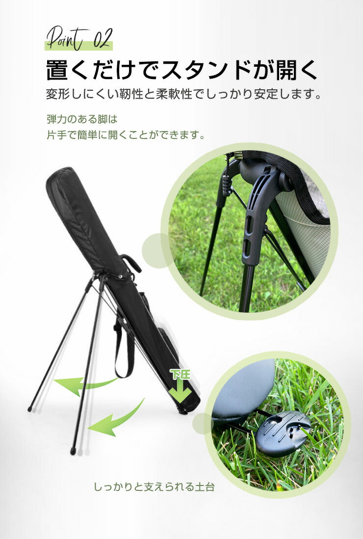 スタンドバッグ ゴルフバッグ クラブケース 大容量 9本収納 ポケット付き ストラップ付き 防水仕様 軽量 練習用 打ちっぱなし コンパクト セルフスタンド ゴルフ セルフスタンドバッグ スタンドバッグ クラブバッグ キャディバッグ