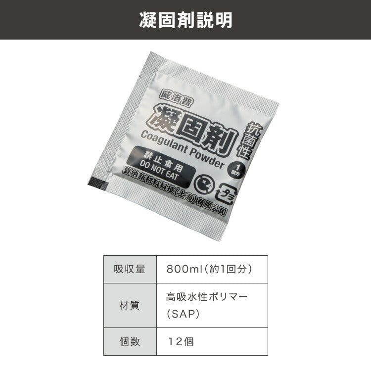 緊急用トイレ 折りたたみ 5点セット 12回分 テント付き 凝固剤 コンパクト 軽量 水洗いOK 耐荷重150kg  災害用 防災グッズ キャンプ 携帯トイレ 仮設トイレ 緊急用 避難所 介護 地震 アウトドア 防災セット 災害時 プライバシーテント ワンタッチ設営
