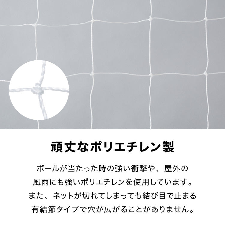 サッカーゴール 交換用 サッカーネット ネットのみ 網 交換 1枚 網目14cm ネット単品 練習 練習用 少年サッカー 野外練習 部活 公式サイズ スポーツ トレーニング 交換用ゴール フットボール ゴールネット ネット フットサル