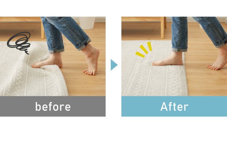 ラグ 下敷き 約170×270cm ラグマット 厚手 ホットカーペット対応 下敷きラグ 洗える ウォッシャブル 丸洗い カーペット 滑り止め 防音 ファブリック オールシーズン アンダーラグ 厚さ6mm マット