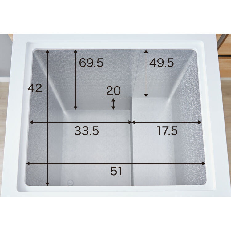 simplus 冷凍庫 上開き 148L 庫内灯付き バスケット付き 鍵付き 静音 大容量 冷凍冷蔵庫 省エネ 温度調整 冷凍ストック まとめ買い 冷凍食品 SP-148LUPD シンプラス【メーカー保証1年】