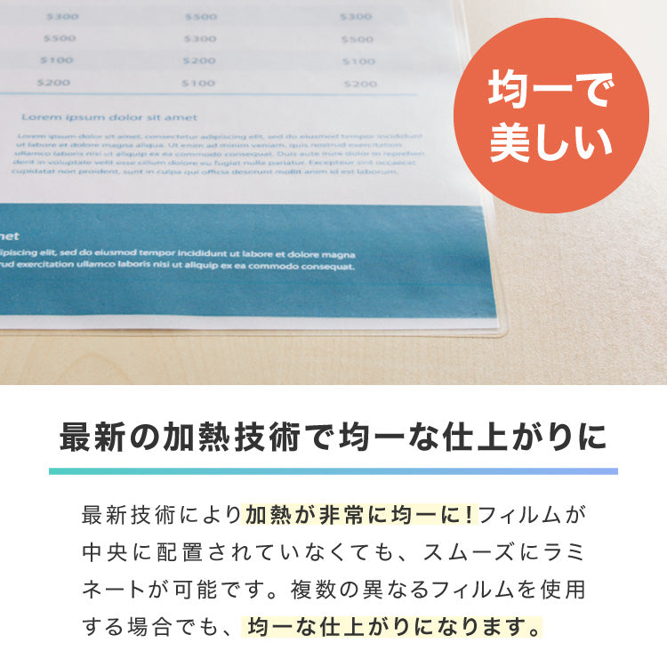 ラミネーター A4対応 simplus ウォームアップ時間3分 コンパクト 簡単操作 加熱均一 気泡なし 125ミクロン 125μm 最大対応用紙厚さ0.5mm 【メーカー保証1年】