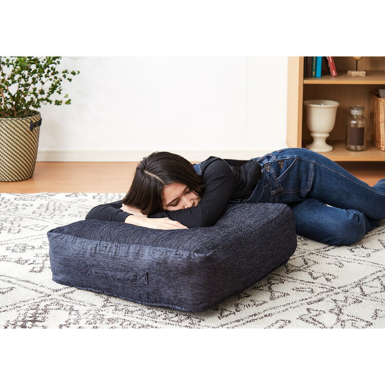 布団収納 クッション 2個セット ソファ シェニール織 布団収納ケース 座布団 クッション 布団収納袋 ファブリック 敷布団 掛布団