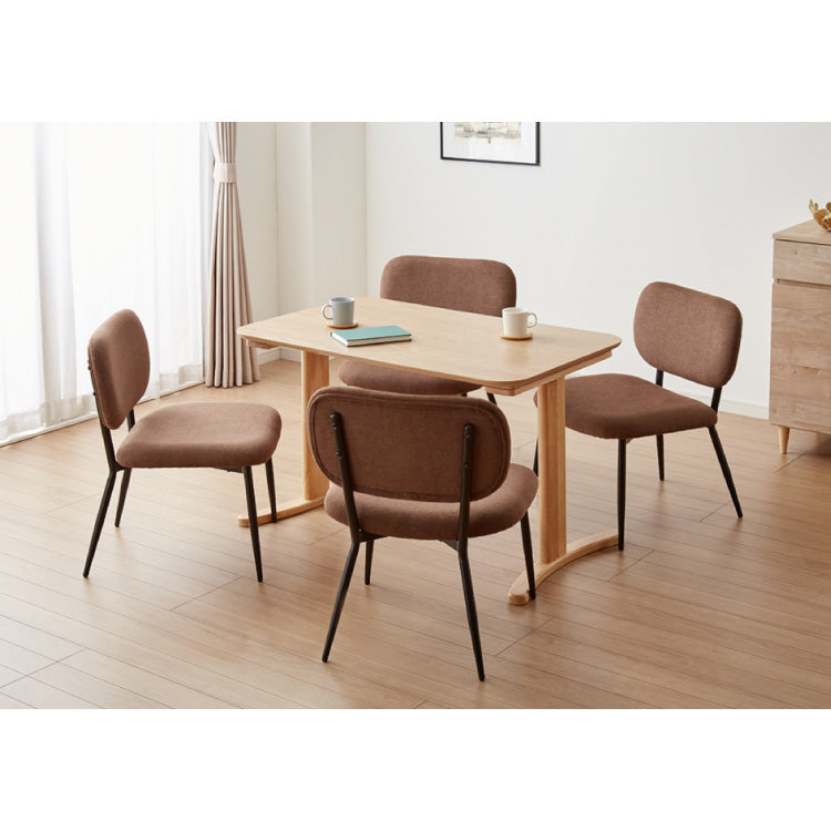 座面高40cm ゆったりダイニングチェア 2脚セット 幅55cm あぐらチェア ダイニングチェア ロータイプ スチール脚 ファブリック ダイニング チェア パーソナルチェア 1人掛けソファ 椅子 イス おしゃれ