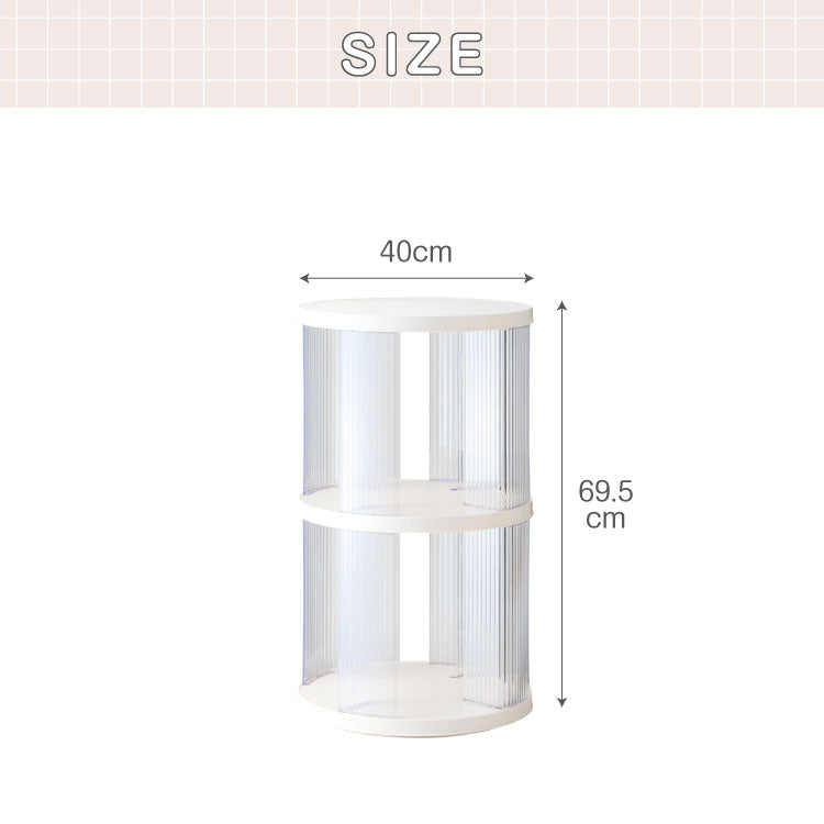 回転式本棚 2段 絵本 大容量 スリム 本棚 回転 収納ラック 回転本棚 絵本ラック 絵本棚 図鑑 シェルフ コミックラック マガジンラック ディスプレイラック CDラック スペパ 組立簡単 おしゃれ