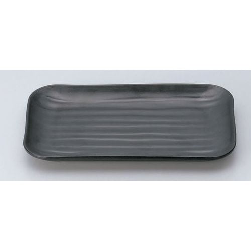 マイン メラミンウェア 黒 角皿 大 M11-138 RMI7601