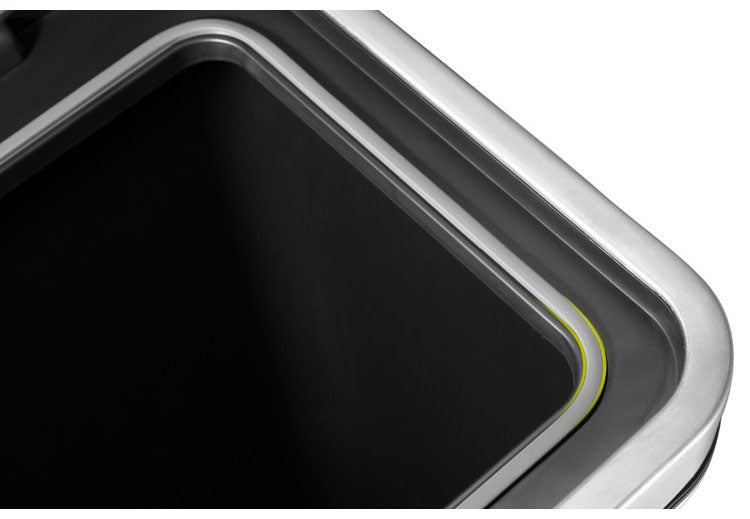 EKO エックスキューブステップビン 20L ステンレス ゴミ箱 抗菌加工防臭 ダストボックス スリム 大容量 ごみ箱 ふた付き 角型 ペダル キッチン エクスキューブ リビング キッチン 台所