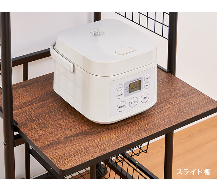 レンジワゴン 幅60cm キャスター付き レンジ台 レンジボード レンジラック キッチンラック ラック キッチン収納 収納