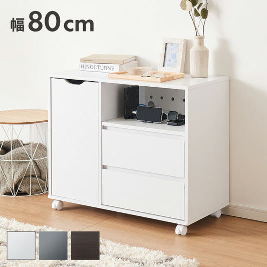 木製ラック 衣類収納 タンス 引き出し リビング収納 スリムラック キャスター付 サイドボード テレビラック テレビ台 本棚 シェルフ ディスプレイラック